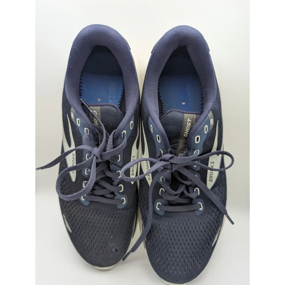 Brooks Womens Ghost‎ 15 Running Shoes 10B Navy Athletic Walking